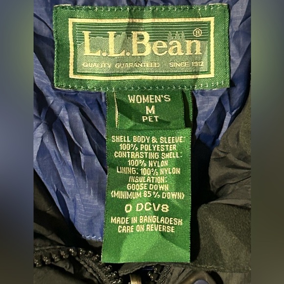 L.L. Bean Vintage Goose Down Puffer Jacket Petite - Picture 4 of 11